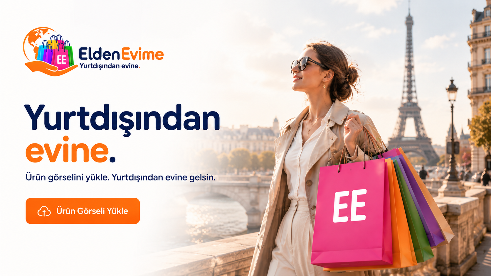 Paris'te alışveriş yapan kadın